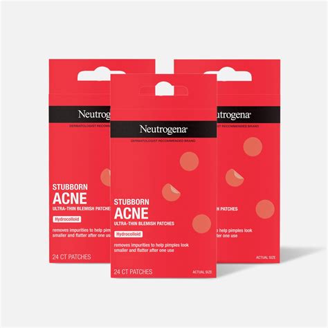 FSA Eligible Neutrogena Stubborn Acne Blemish Patches, 24 ct. (3-Pack ...
