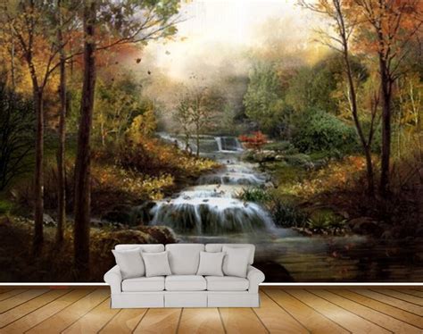 Avikalp MWZ2660 Sun Waterfalls Trees Branches Forest HD Wallpaper ...