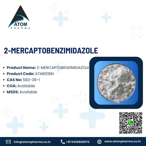 2-Mercaptobenzimidazole manufacturer,supplier,exporter | ATOMPHARMA ...