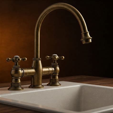 7 Stunning Antique Brass Kitchen Faucet Designs That Will Transform ...