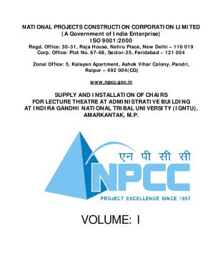 Fillable Online npcc gov Fillable Online igntu nic Office 3031, Raja ...