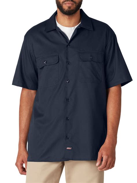 Genuine Dickies Men's FLEX Short Sleeve Work Shirt with Temp Control ...