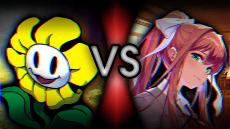 Image result for Flowey vs Monika