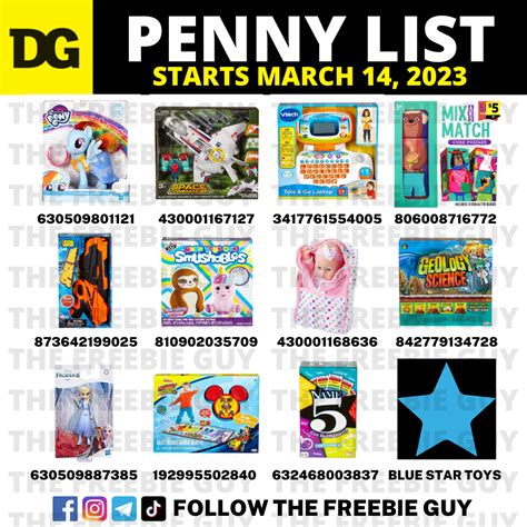 Dollar General Penny List for March 14, 2023 - The Freebie Guy®