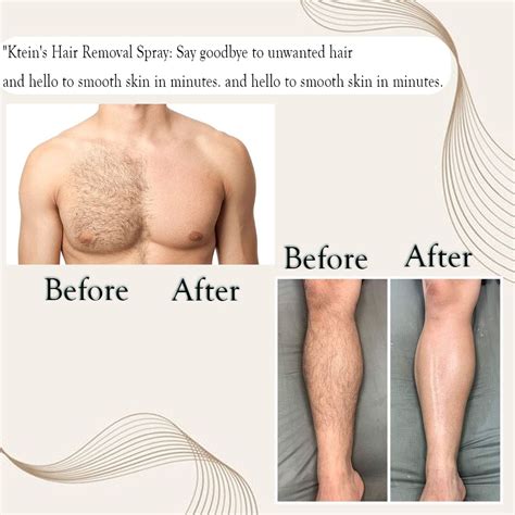 Ktein Fermented 5 Oil and Avocado Men's Hair Removal Spray - Painless ...