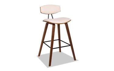 Cobie Cream Faux Leather Upholstered Bar Height Stool | Bob's Discount ...