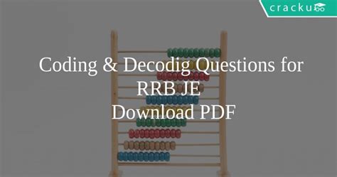 Image result for Coding/Decoding Basic RRB 2025