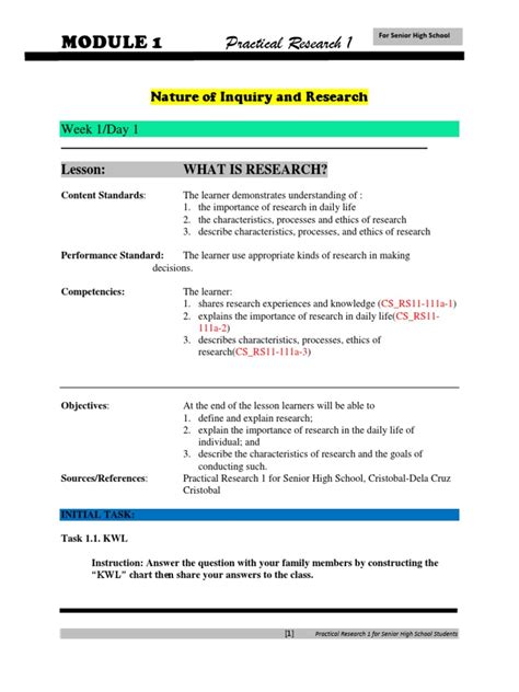 Image result for Practical Research Module 4