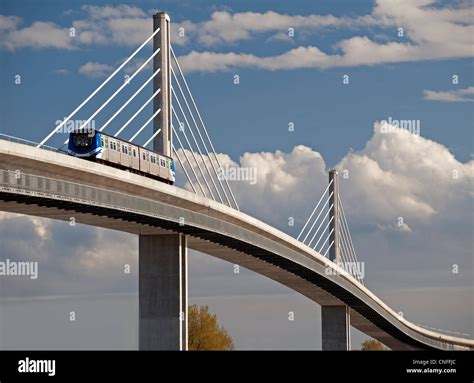 SkyTrain bridge in Richmond, British Columbia, Canada Stock Photo - Alamy
