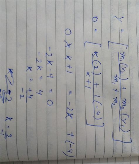 [Best Answer] The line segment joining points (-3,-4) and (1 ,-2) is ...