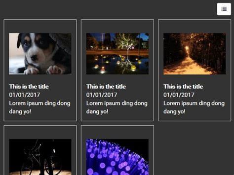 List View jQuery 的图像结果