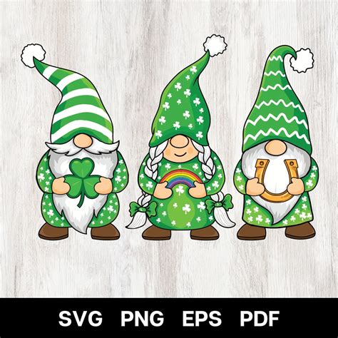 Buy St. Patricks Day Gnomes Svg, Gnomes Svg, Irish Gnomes Svg, Shamrock ...