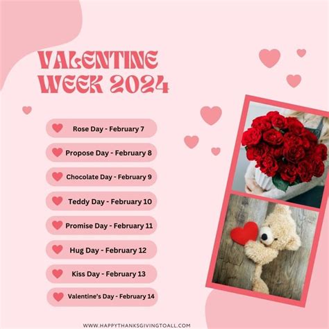 Valentine's Week List 2024, Check out the 7 Days with Dates Here