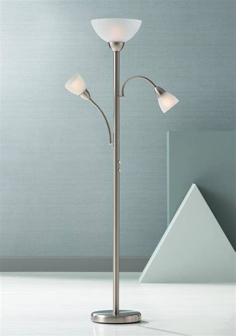 Possini Euro Design Alexei Modern Torchiere Floor Lamp Tree 3-Light ...