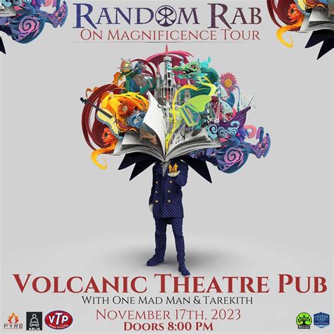 Random Rab w/ One Mad Man & Tarekith Tickets at Volcanic Theater Pub in ...