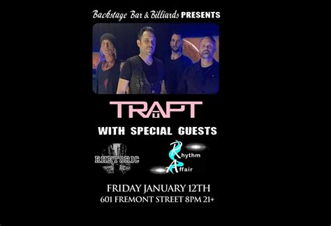 TRAPT - RHYTHM AFFAIR - RHETORIC - LIVE IN LAS VEGAS, Backstage Bar ...