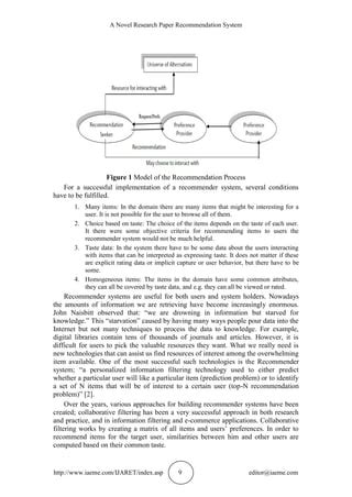 Image result for Paper Recommendation System