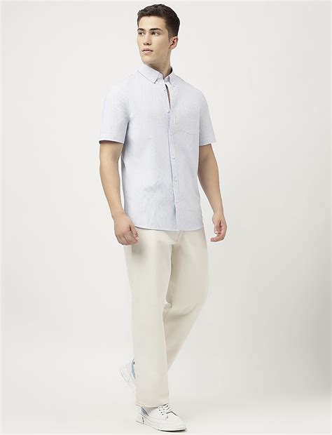 Buy Pure Cotton Striped Shirt at Marks & Spencer