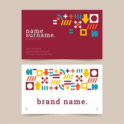 Business Card Design Vector 的图像结果