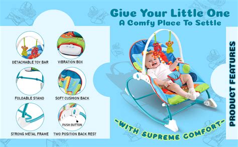 Buy CAREIT Baby Rocker Chair Comfortable & Soothing Bouncer for ...