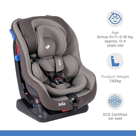 Buy Joie Steadi Car Seat Dark Pewter - Faces Rearward Car Seat For Ages ...