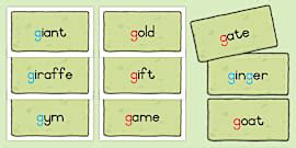 Grade 3 Phonics: Hard and Soft C - Word Wall Cards