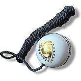 TIMA Leather Cricket Shot Practice Hanging Ball, String Cricket Ball ...
