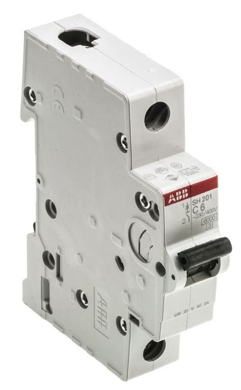 2CDS211001R0064 SH201-C6 ABB | ABB ComPact Home SH200 Miniature Circuit ...