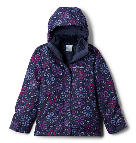 Columbia Kids Girls Purple Bugaboo II Fleece Interchange Jacket