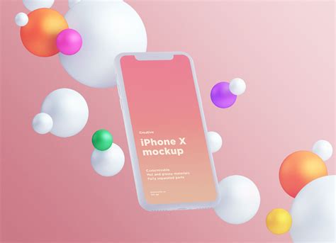 Free-Fully-Customizable-Floating-iPhone-X-Mockup-PSD-2 - Good Mockups