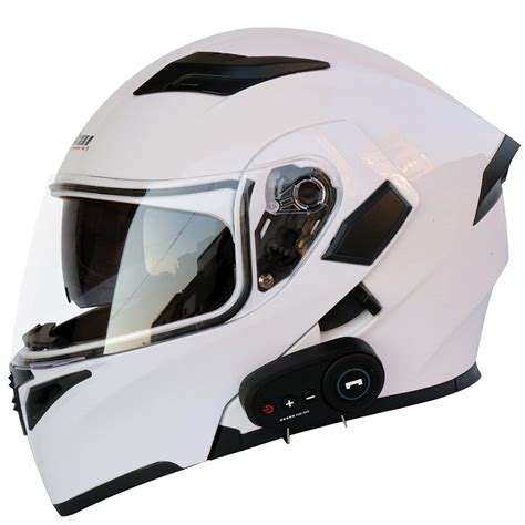 Buy Bluetooth Modular Motorcycle Helmet Flip Up Full Face Motocross ...