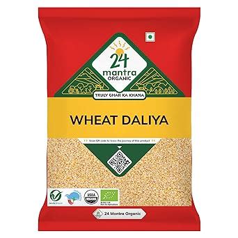 24 Mantra Organic Wheat Daliya/Broken Wheat/Godhuma Daliya/Gehoon ...