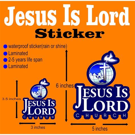 jesus is lord logo sticker | Shopee Philippines