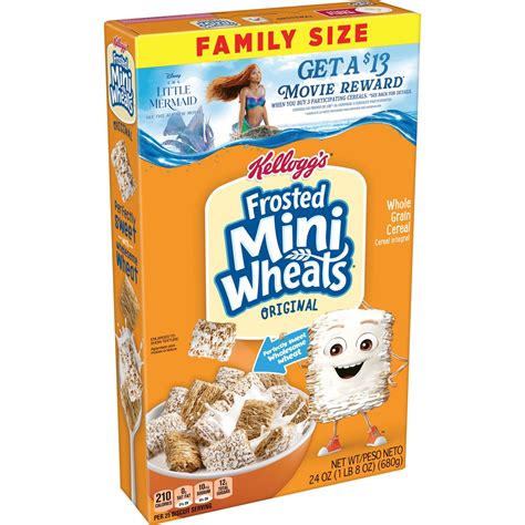 Kellogg's Frosted Mini-Wheats Breakfast Cereal, High Fiber, Original ...