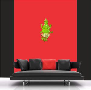 DECOR KAFE 29 cm Lord Vishnu Acrylic 3D Mirror Wall Sticker (Green ...