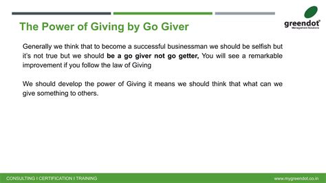 go giver book review summary | PPTX