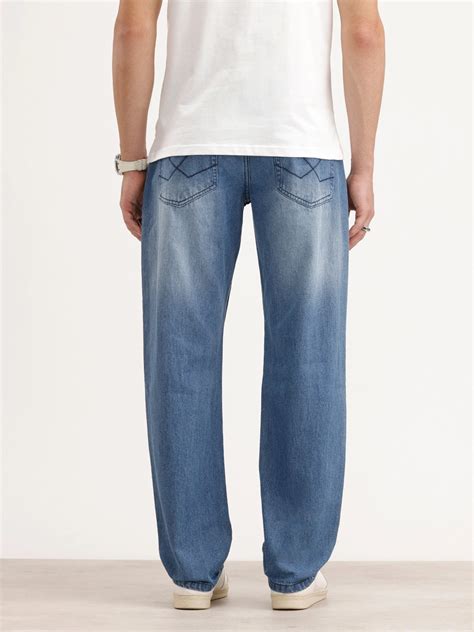 Anti Fit Faded Denim Jeans | Light Blue – Wrogn