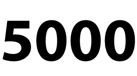 Zahl 5000