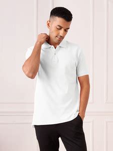 XYXX Solid Men Polo Neck White T-Shirt - Buy XYXX Solid Men Polo Neck ...