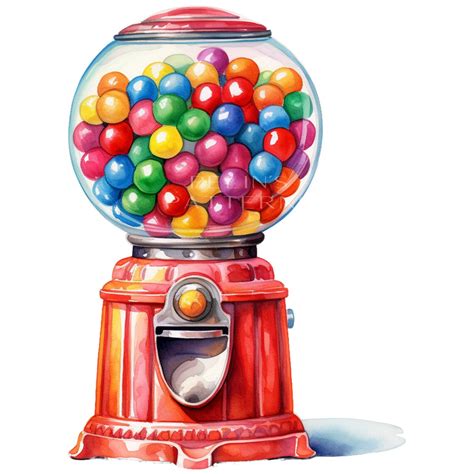 Gumball Machine Png Clipart - Etsy