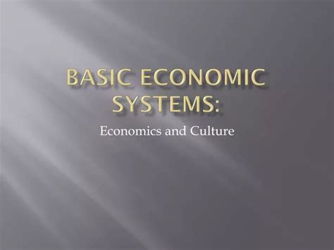 Basic Economic Systems 的图像结果