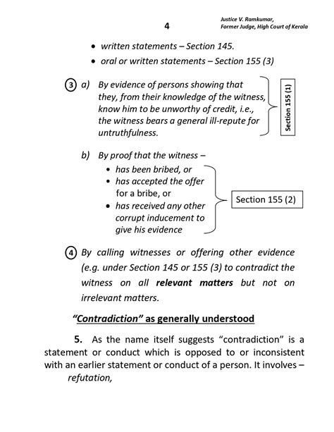 Contradiction” Under Section 145 Of The Evidence Act (Section 148 Of ...