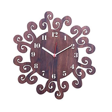 Buy Rudra Enterprises Designer Wooden Clock for Home/Office/Drawing ...