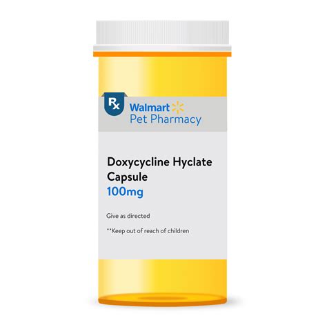 Doxycycline Hyclate 100mg Capsule - 1 Capsule - Walmart.com