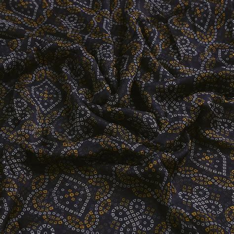 Black Pure Chiffon Fabric - Polka Dots Unstitched Fabric – FAB VOGUE Studio