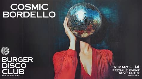 Cosmic Bordello x Burger Disco Club, Burger Disco Club, Athens, 14 ...