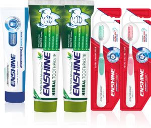 Enshine Herbal Toothpaste (2x100g)+ Insta Sensitivity Toothpaste (1x50g ...