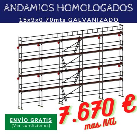 Andamio Homologado (15 x 9 x 0.70 mt) ⚒️ Todo Encofrados