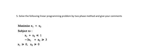Image result for Tho Phase Method Linear Prgraming Problem