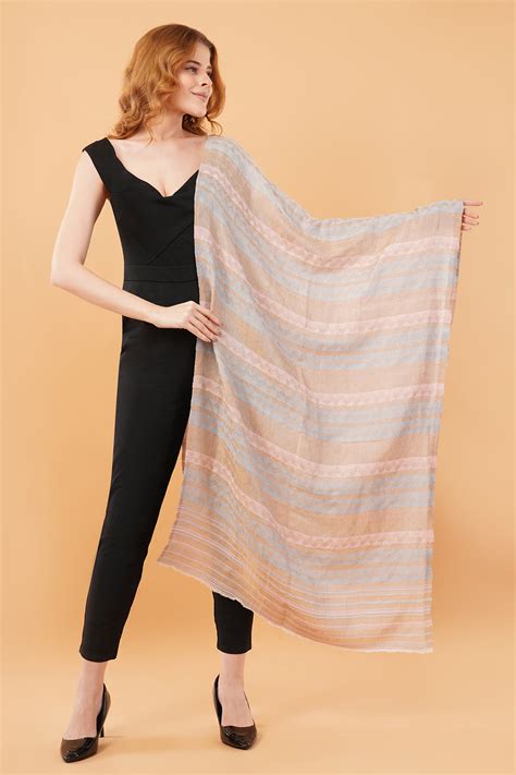 Zig Zag design stole – Kalamkani